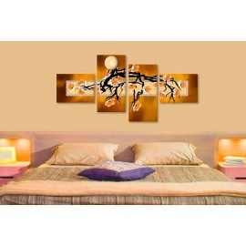 Abstract maro flori 9048