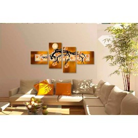 Abstract maro flori 9048