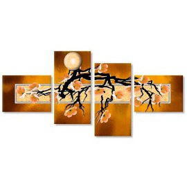 Abstract maro flori 9048