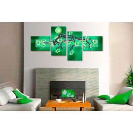 Flori abstract Verde 9048