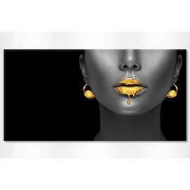 Tablouri abstracte negru auriu