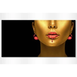 Tablouri moderne negru auriu rosu