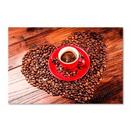 Tablou bucatarie cafea inima 96154