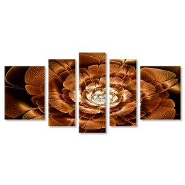 Tablouri moderne fractal cupru 6552