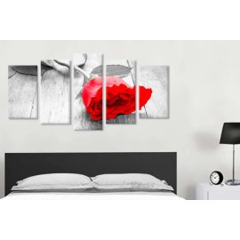 Tablouri flori trandafir rosu 38070