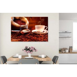 Tablou bucatarie boabe cafea