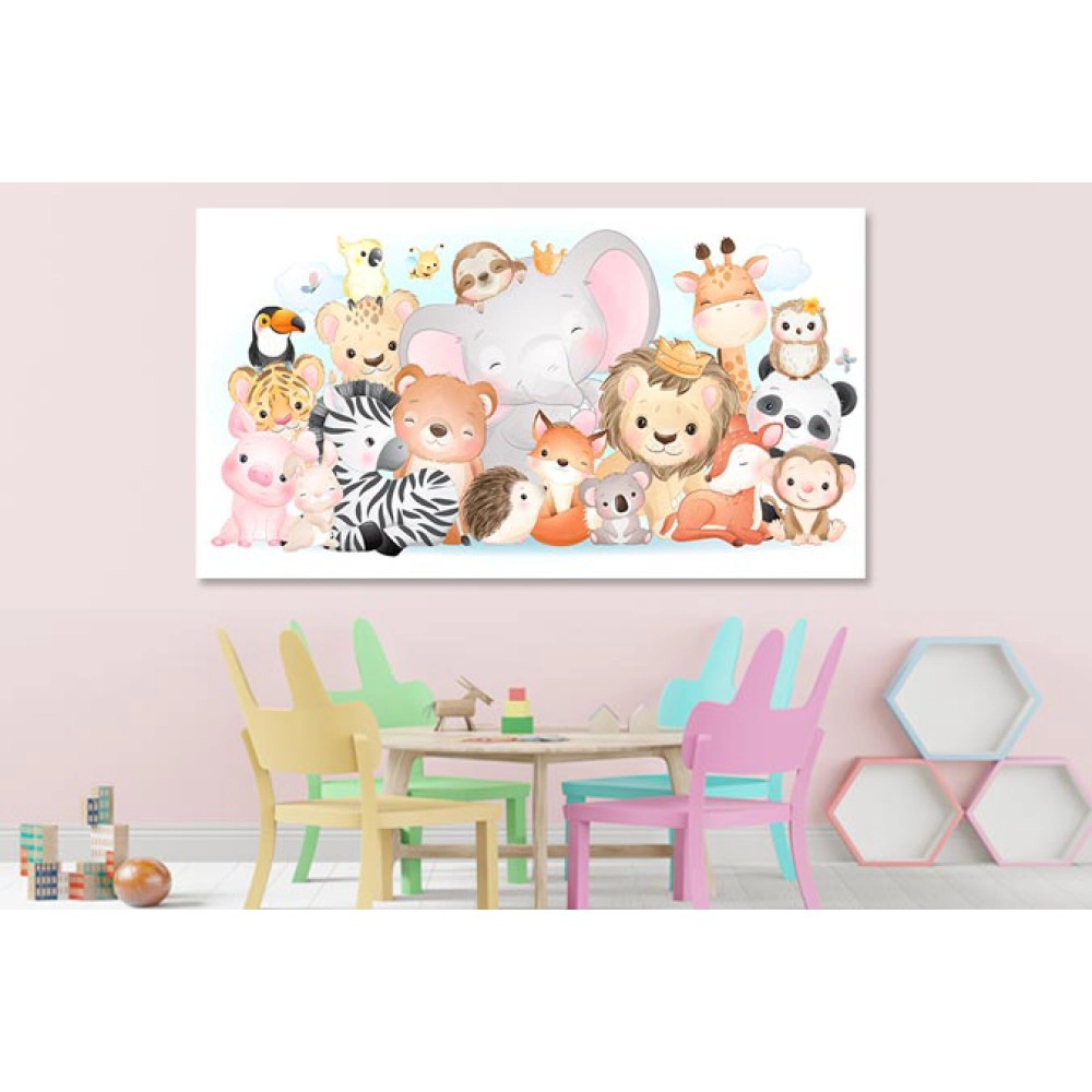 Tablou canvas camera copii animalute