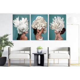 Tablouri canvas moderne femeia floare