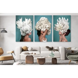 Tablouri canvas moderne femeia floare