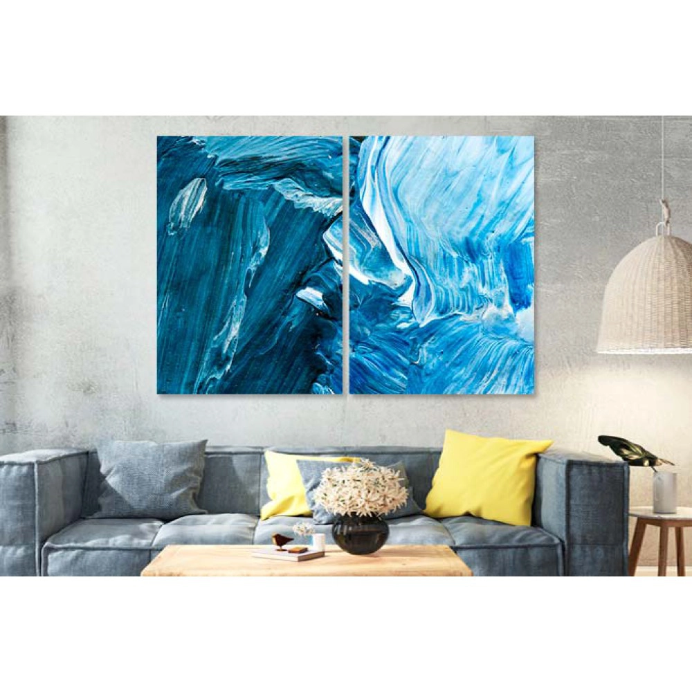 Tablouri canvas moderne nuante de albastru