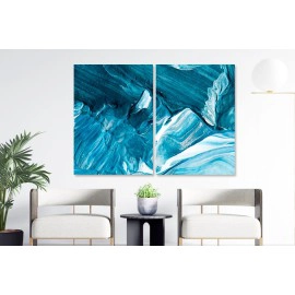 Tablouri arta moderna nuante de albastru