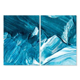 Tablouri arta moderna nuante de albastru