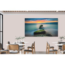 Tablou canvas apus deasupra oceanului