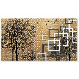 Tablou geometrie aurie 15192