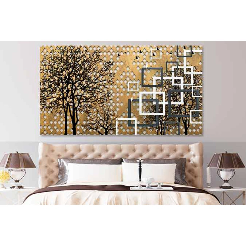 Tablou geometrie aurie 15192