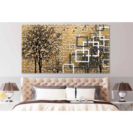 Tablou geometrie aurie 15192