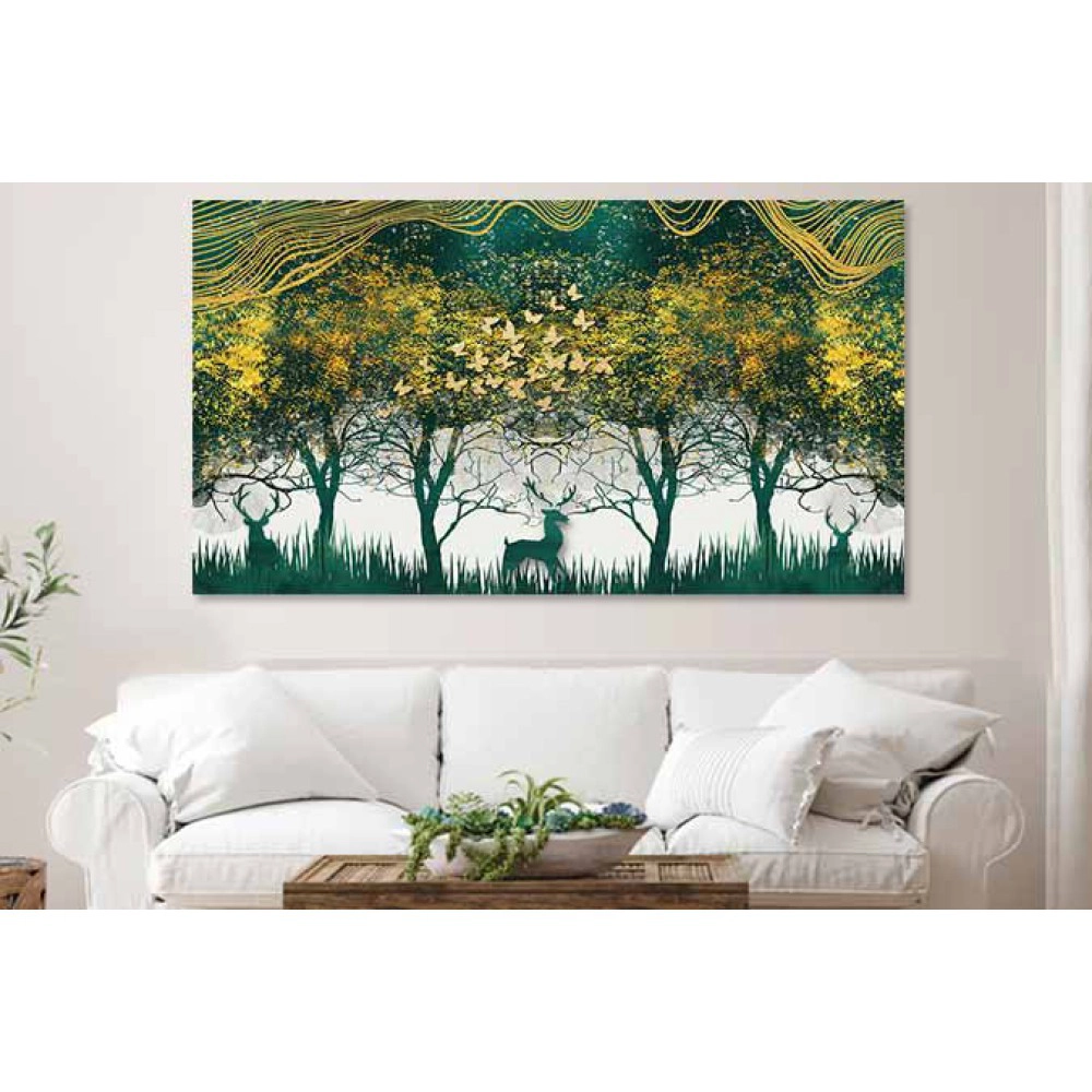 Tablou cerbi in padure 43129