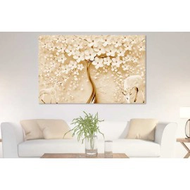 Tablouri abstracte copac cerbi