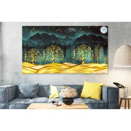 Tablou copacul vietii cu auriu