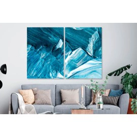 Tablouri arta moderna nuante de albastru