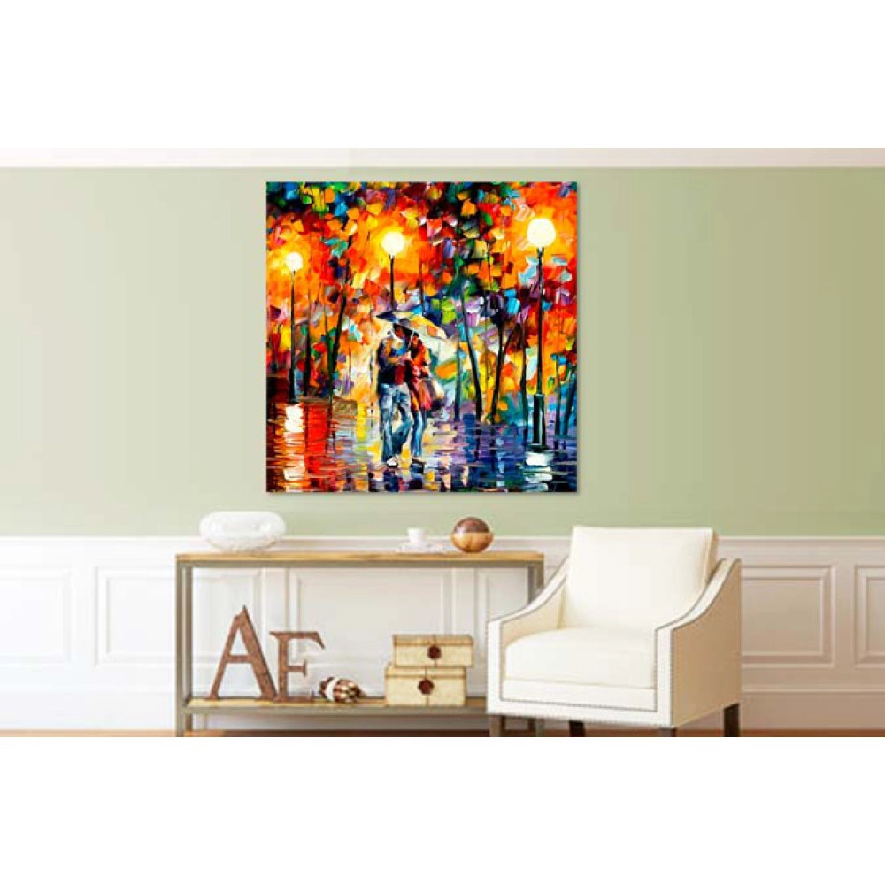 Tablou canvas plimbare prin ploaie