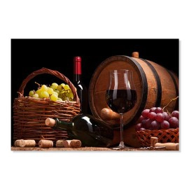 Tablou butoi vin si struguri 47121