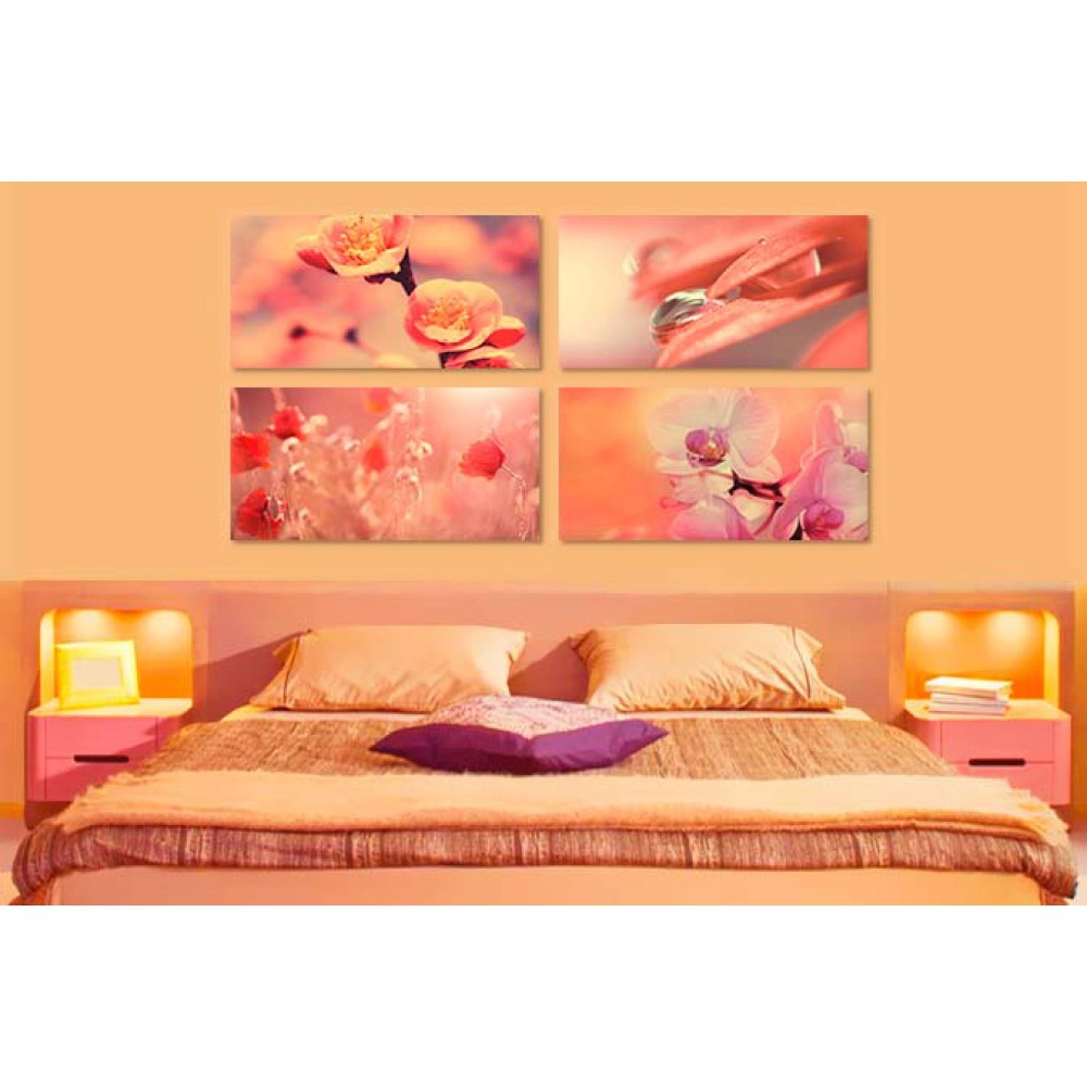 Tablouri decorative rosu-mov 65725