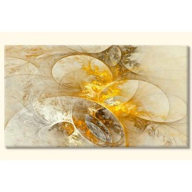 Tablou abstract galben auriu