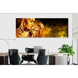 Tablou frumoasa cu floare aurie