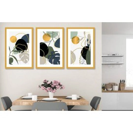 Tablouri canvas abstracte frunze si forme