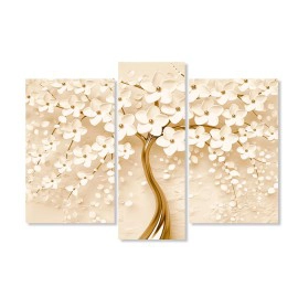 Tablouri living copac stilizat beige