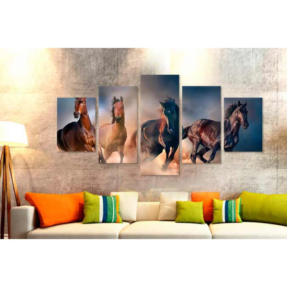 Tablouri canvas cai in galop