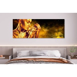 Tablou frumoasa cu floare aurie