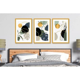 Tablouri canvas abstracte frunze si forme