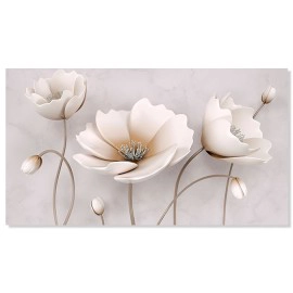 Tablou canvas flori stilizate 27117