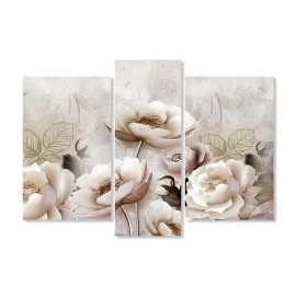 Tablouri canvas flori si frunze stilizate