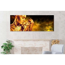 Tablou frumoasa cu floare aurie