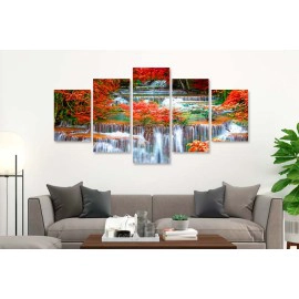 Tablouri living cascada cu flori