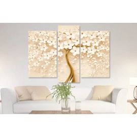 Tablouri living copac stilizat beige