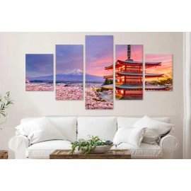 Tablouri canvas Fuji pagoda