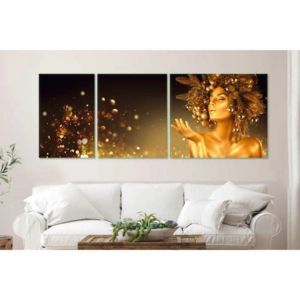 Tablouri canvas beauty auriu 30319