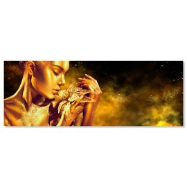 Tablou frumoasa cu floare aurie