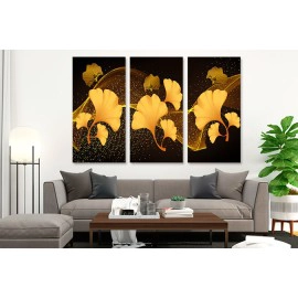 Tablouri canvas wenge galben-auriu