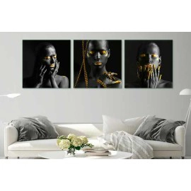 Tablouri moderne auriu negru