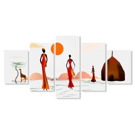 Tablouri canvas Africa Siluete 25512