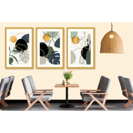 Tablouri canvas abstracte frunze si forme