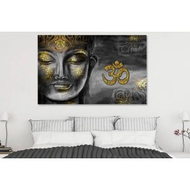 Tablou feng-shui Budha om-aum auriu