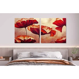 Tablouri canvas maci rosii 99200