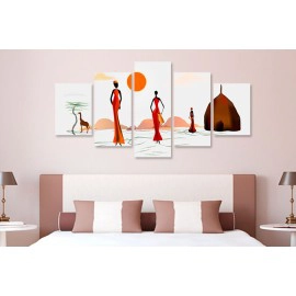 Tablouri canvas Africa Siluete 25512
