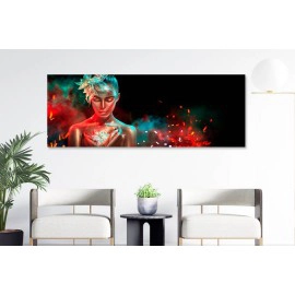 Tablou frumoasa cu funda turcoaz